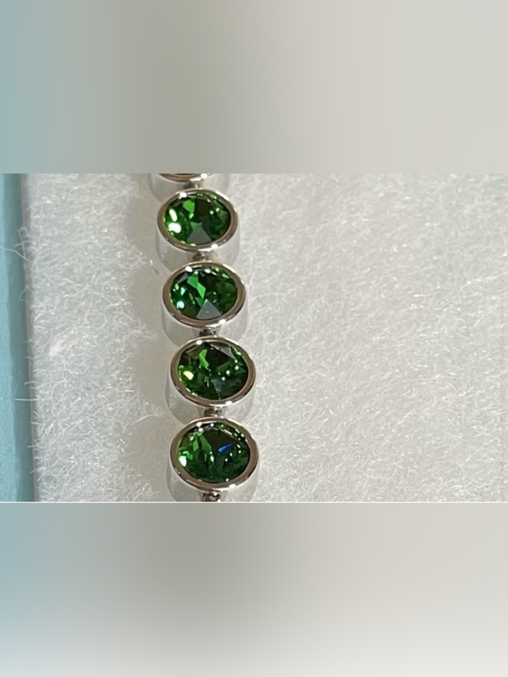 Swarovski Touchstone Crystal Kelly Green Ice Bracelet